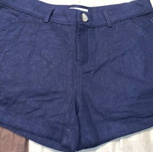 Dark blue Shine K shorts